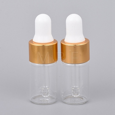 Empty Glass Dropper Bottles X-MRMJ-WH0056-78B-1