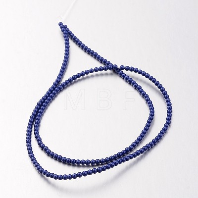 Non-magnetic Synthetic Hematite Bead Strands G-F301-2mm-04-1