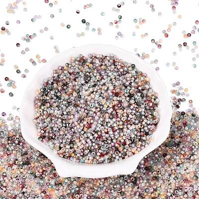 Baking Paint Glass Seed Beads SEED-Q041-03A-14-1