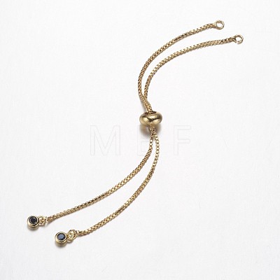 Brass Chain Bracelet Making KK-G290-09-1