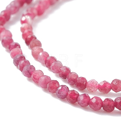 Natural Red Tourmaline Beads Strands X-G-A021-01A-1