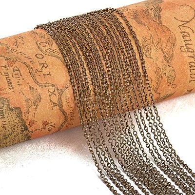 5 Yard Brass Cable Chains Cable Chain Size 2x1.5x0.5mm Antique Bronze Jewelry Making Chain CHC-PH0001-13AB-FF-1