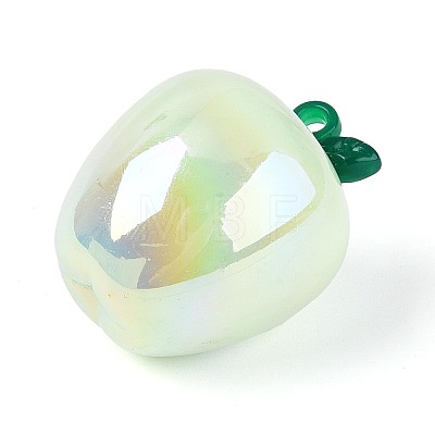 Plating Opaque Acrylic Pendants PACR-T018-01A-1