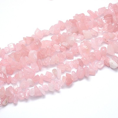 Natural Rose Quartz Beads Strands G-O049-B-60-1