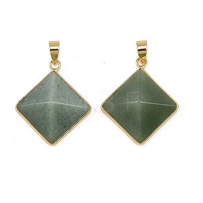 Natural Green Aventurine Pendants G-H359-03G-05-1