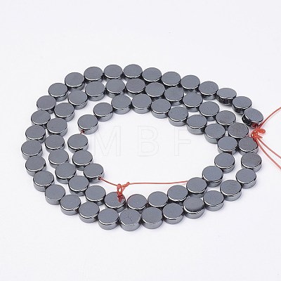 Non-magnetic Synthetic Hematite Beads Strands G-F396-22-6x2mm-1