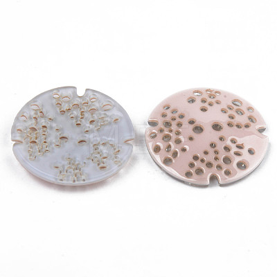 2-Hole Cellulose Acetate(Resin) Buttons BUTT-S026-014B-01-1