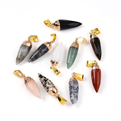 Natural Mixed Stone Pendants G-N345-01-1