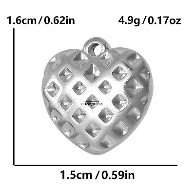 304 Stainless Steel Pendants Rhinestone Settings PW-WG577A8-01-1