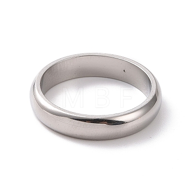 201 Stainless Steel Plain Band Ring for Women RJEW-I089-51P-1