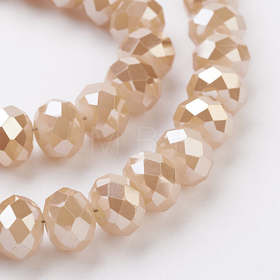 Electroplate Glass Beads Strands EGLA-D020-8x5mm-76-1