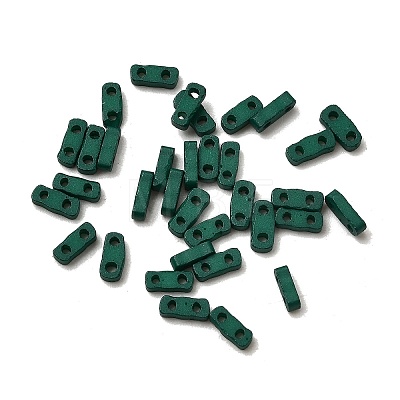 2-Hole Baking Paint Glass Seed Beads SEED-S023-17A-14-1