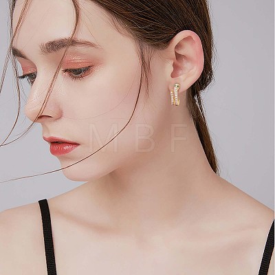 925 Sterling Silver Snake Wrap Stud Earrings with Cubic Zirconia for Women JE959A-1