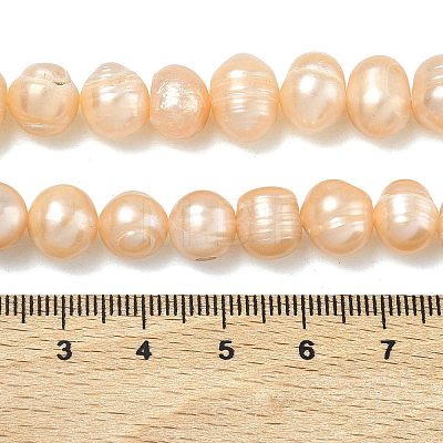 Natural Cultured Freshwater Pearl Beads Strands PEAR-L034-12E-1