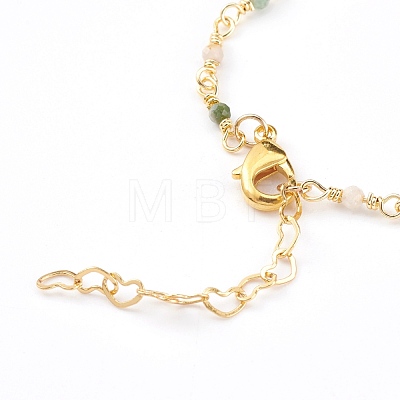 Natural Tourmaline Handmade Beaded Chains Bracelet Making AJEW-JB00907-02-1