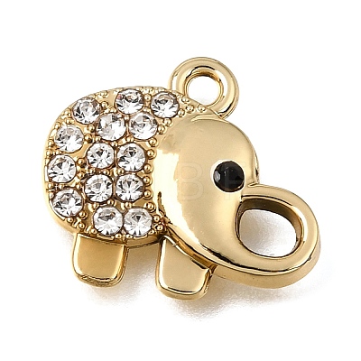 UV Plating Alloy Crystal Rhinestone Pendants RB-CBAD37D-02G-1