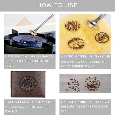 Stamping Embossing Soldering Brass with Stamp AJEW-WH0113-15-151-1