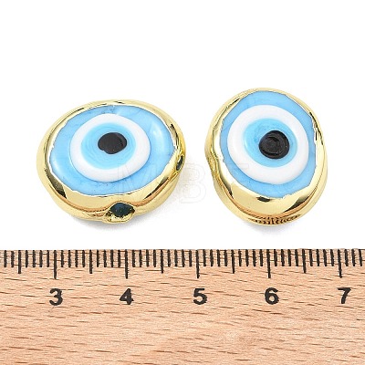 Handmade Evil Eye Lampwork Beads LAMP-D006-08G-08-1