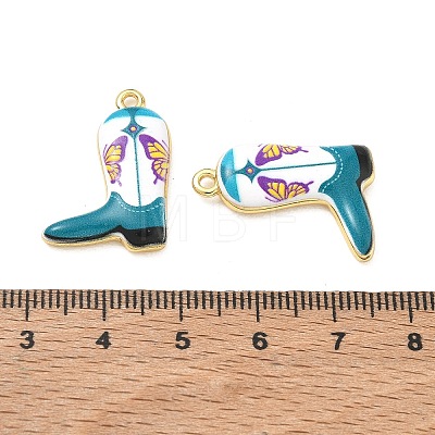 Printed Brass Pendants KK-CBA42CA-09G-06-1