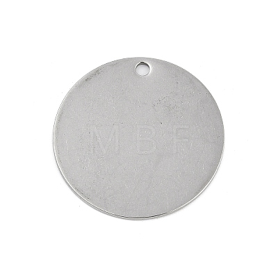 304 Stainless Steel Stamping Blank Tag Pendants STAS-M090-02P-1