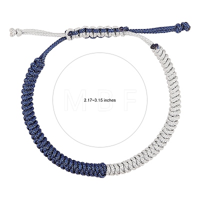Nylon Threads Braided Bracelet BJEW-SW00058-2-1