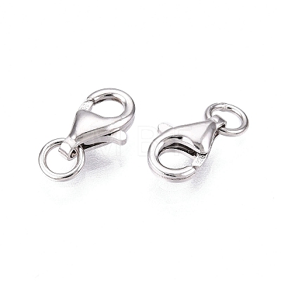 Anti-Tarnish 925 Sterling Silver Lobster Claw Clasps STER-N016-35P-1