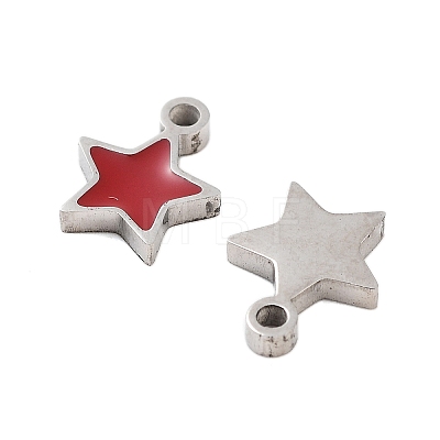 304 Stainless Steel Enamel Charms STAS-Z078-24P-1