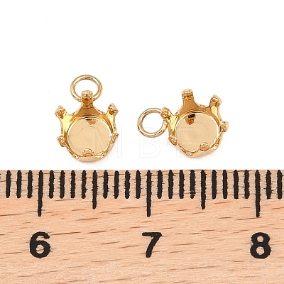 304 Stainless Steel Pendant Rhinestone Claw Charms Settings STAS-B121-01A-G-1