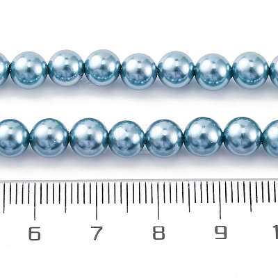 Shell Pearl Beads Strands BSHE-K015-6mm-02-1
