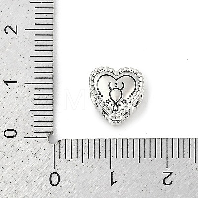 925 Sterling Silver European Beads STER-R005-02AS-02-1