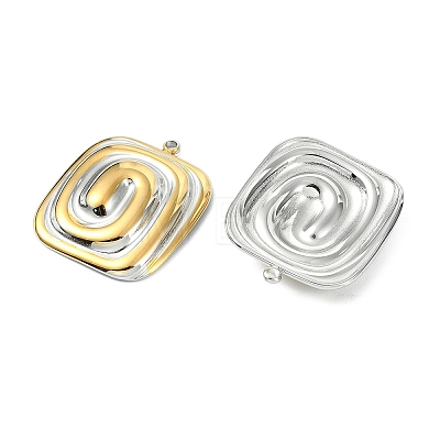 Two Tone 304 Stainless Steel Pendants STAS-T076-01GP-1