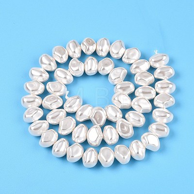 Transparent Spray Painted Glass Beads Strands GLAA-N001-30-1