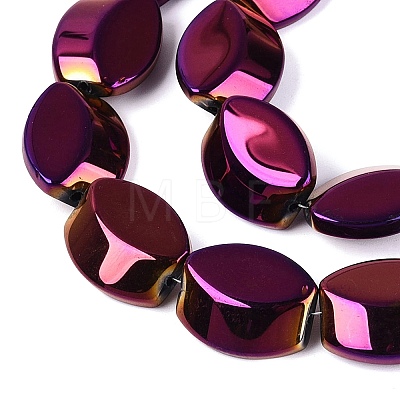 Electroplate Glass Beads Strands X-EGLA-Q134-02A-A04-1