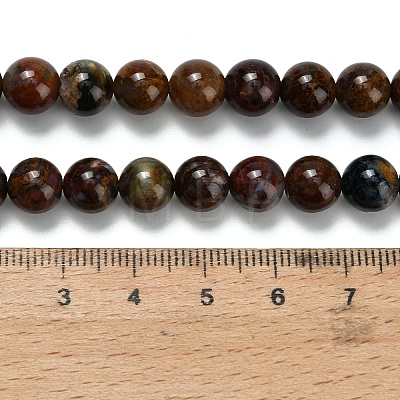Natural Pietersite Beads Strands G-L642-B16-8mm-1