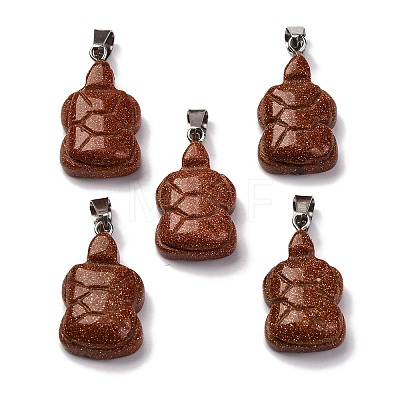 Synthetic Goldstone Pendants G-B127-06P-11-1