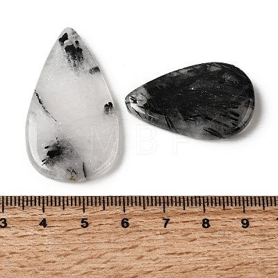 Natural Tourmalinated Quartz Pendants G-D365-02E-02-1