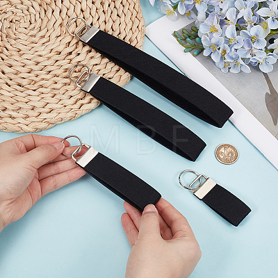 4Pcs 4 Styles Felt Keychain Clasps FIND-GF0009-67-1