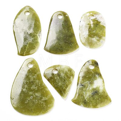 Natural Lemon Jade Big Pendants G-M436-02-1