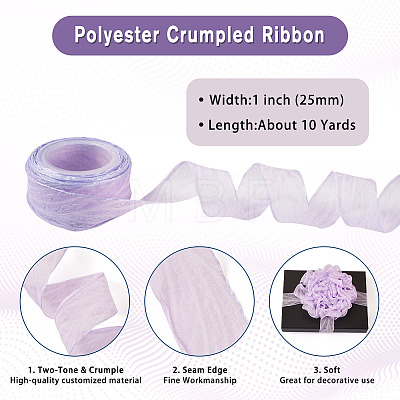 Polyester Crumpled Ribbon OCOR-TAC0035-12H-1