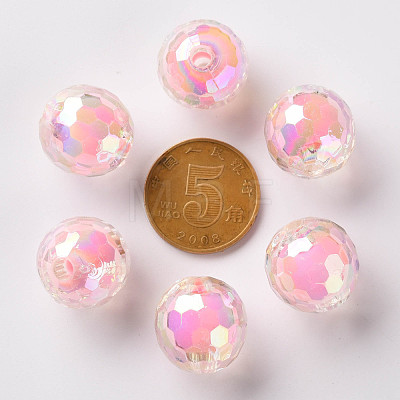 Transparent Acrylic Beads TACR-S152-14B-A01-1