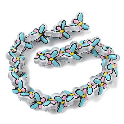 Transparent Glass Enamel Beads LAMP-C023-02A-1