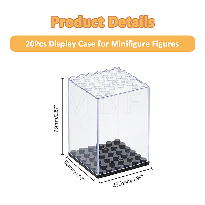 Acrylic Minifigure Display Case CON-WH0086-123-1