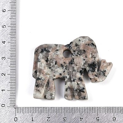 Natural Marble Carved Pendants G-K383-14C-1