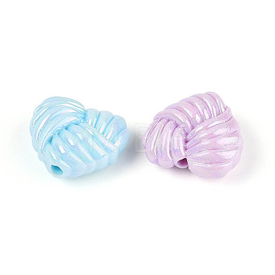 Opaque Acrylic Beads X-OACR-N150-01-1