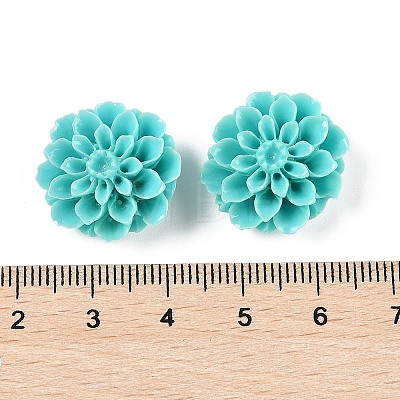 Synthetic Coral 3D Flower Rose Beads CORA-L046-D06-1