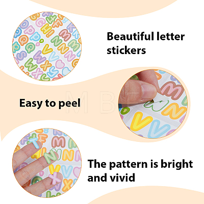 20 Sheets Vinyl Self-adhesive Picture Stickers DIY-SP0006-07-1