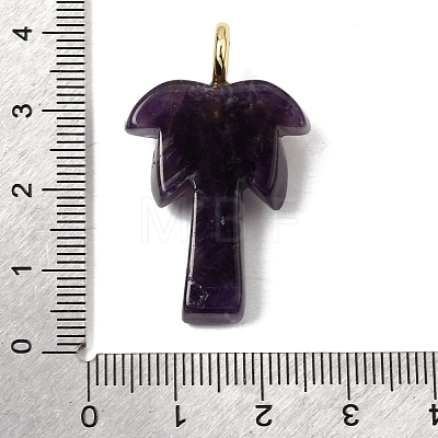 Natural Amethyst Carved Pendants G-C282-04F-1