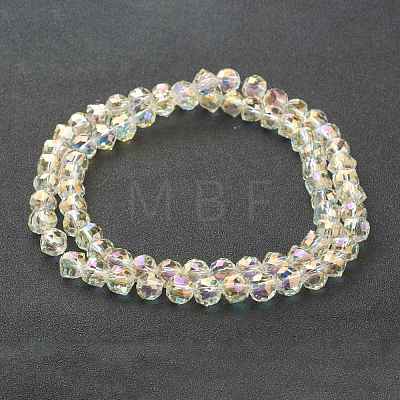 Electroplate Glass Beads Strands GLAA-A001-02B-FR01-1