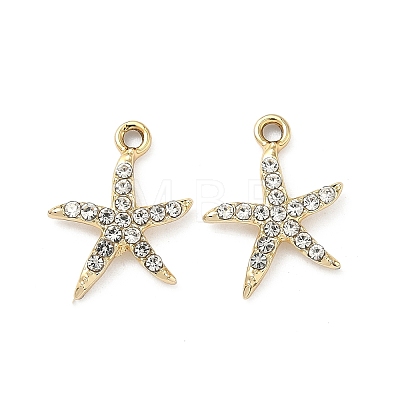 Alloy Rhinestone Pendants ALRI-D303-06G-1