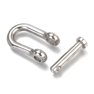 304 Stainless Steel D-Ring Anchor Shackle Clasps STAS-H142-04A-P-1